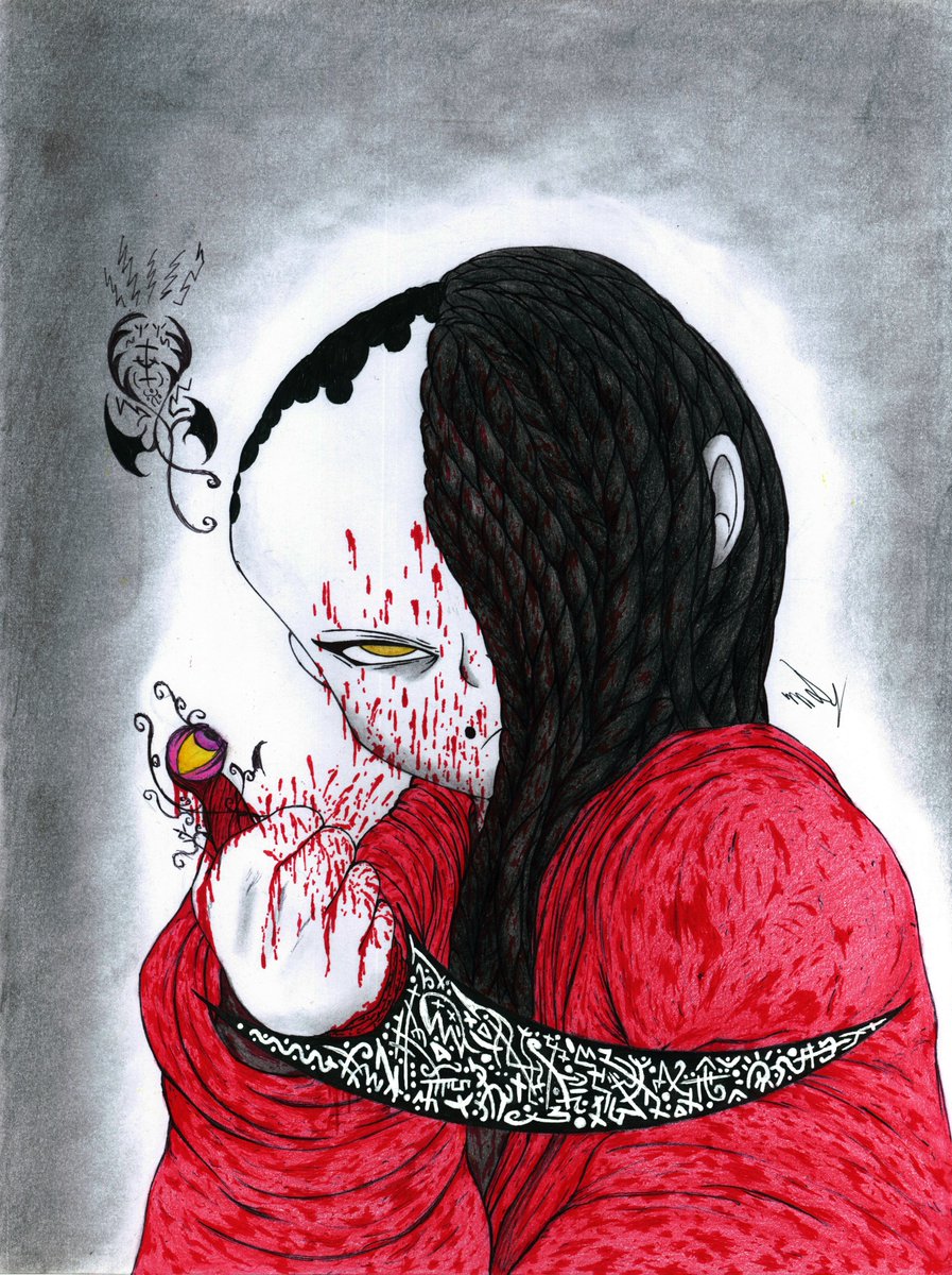 Sadlust4062's tweet photo. Regardless of your strength, your power, your skill or capacity in one way or another, you will be not only my next prey but also my food
#drawing #painteddrawing #sketchdrawing #inkdrawing #tradicionalart #demon #criminal #murder #cannibal #darkfantasy #originalcharacter https://t.co/hLauqnkwbs