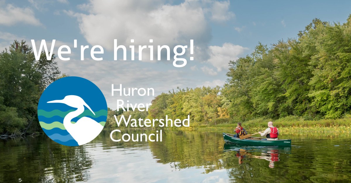 hrwc's tweet photo. HRWC is still accepting applications for Government Relations Director. Develop and coordinate a high-impact policy program to protect the land and water resources within the Huron River watershed and throughout the state. Join us! https://t.co/qhtTk6Pyku https://t.co/WrmL4MEVPn