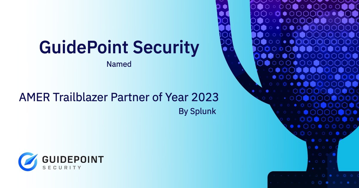 GuidePointSec's tweet image. We&apos;re honored to be named Splunk AMER Trailblazer Partner of the Year at #splunkconf23 recognizing our innovation and resilience using Splunk products to deliver solutions. Thank you, @splunk, for the award and the partnership. okt.to/DHwsq2
#SplunkGPS #SplunkPartners