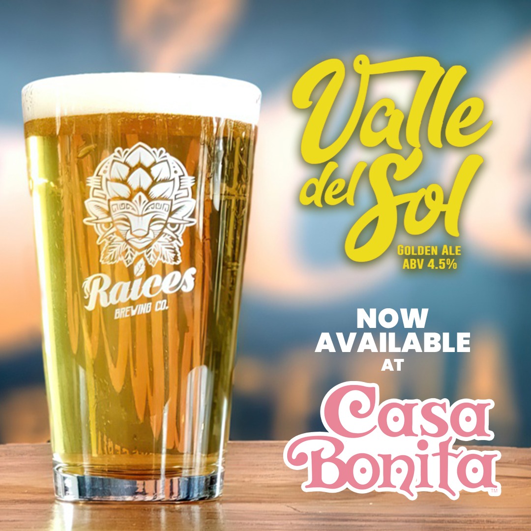 Raices Brewing Co. (@raicesbrewing) on Twitter photo A year ago, we were approached by <a href="/CasaBonita/">Casa Bonita</a> to partner. Now, our delicious golden ale, Valle del Sol (Sun Valley) can be enjoyed at their iconic location. A year ago, we were approached by <a href="/CasaBonita/">Casa Bonita</a> to partner. Now, our delicious golden ale, Valle del Sol (Sun Valley) can be enjoyed at their iconic location.