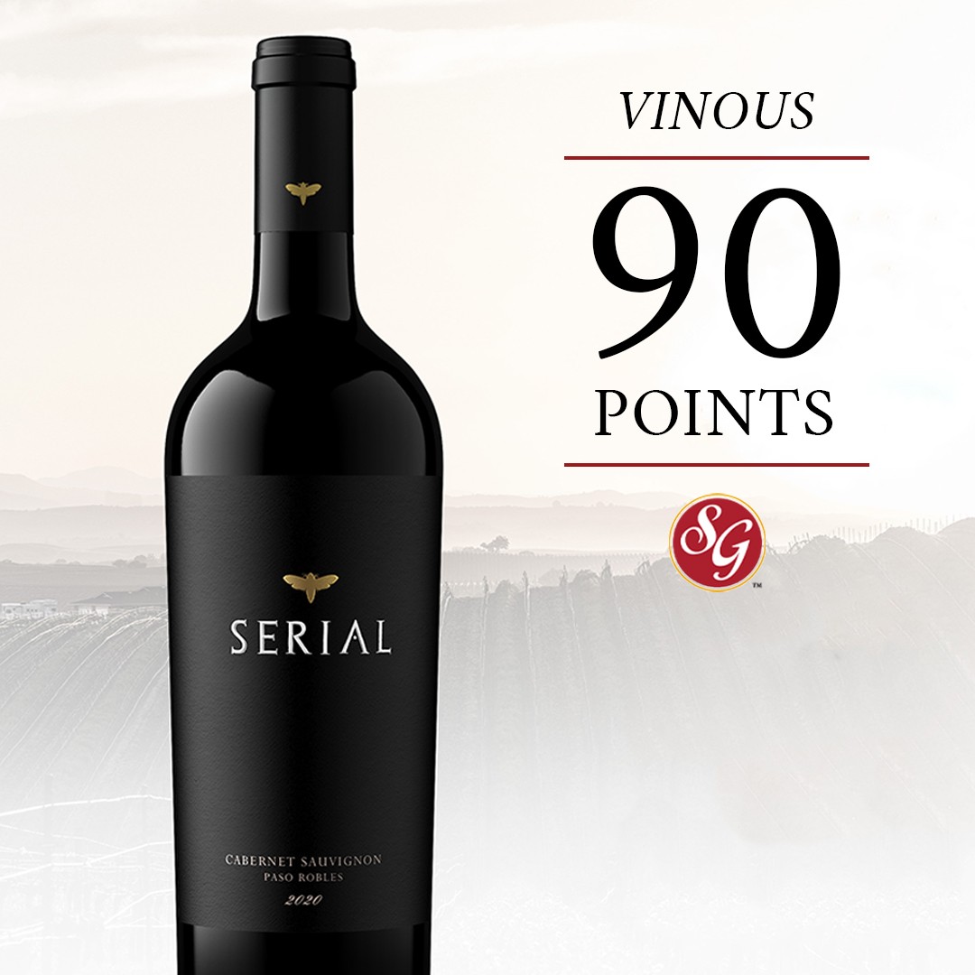 SGWineSpirits's tweet photo. The secret is out! Paso Robles Cabernet is both fantastic value AND quality. #SerialWines leads the way with 90 points for the 2020 Serial Paso Robles Cabernet Sauvignon from @VinousMedia. 🍷 Discover the next great #Cabernet. Discover #PasoRobles. Shop: https://t.co/iXjKAx8Q4k. https://t.co/XG176ut4Zw