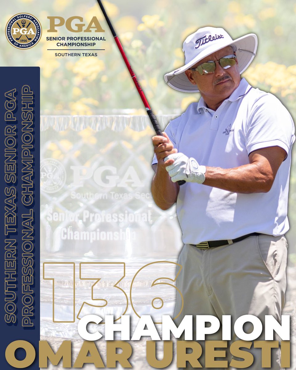 Omar Uresti brings home the 2023 Southern Texas Senior PGA Professional Championship title, leading 7 other Professionals to the Senior PGA Professional Championship!

Click the link below for more information!
https://t.co/focmg7BxA6 https://t.co/UyljGfzrFM