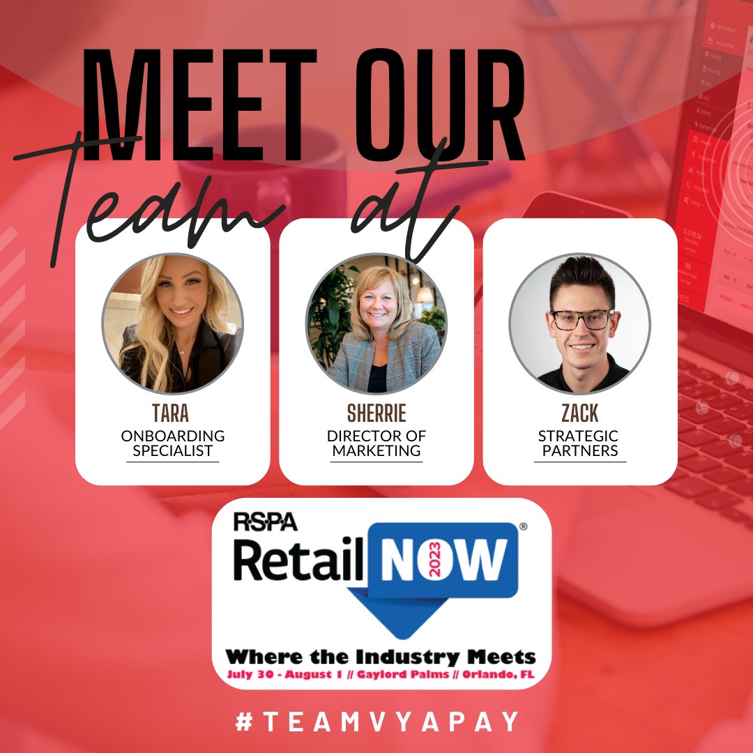VyaPay's tweet photo. 🌟 Anticipation is building for the highly anticipated #retailnow2023 Conference set to take place in sunny Orlando from July 30th to August 1st, 2023.

VyaPay, a leading PayFac, is dedicated to empowering businesses in their growth journey. Let's meet up! https://t.co/dV2hSb4bhI https://t.co/FtdGlMshHG