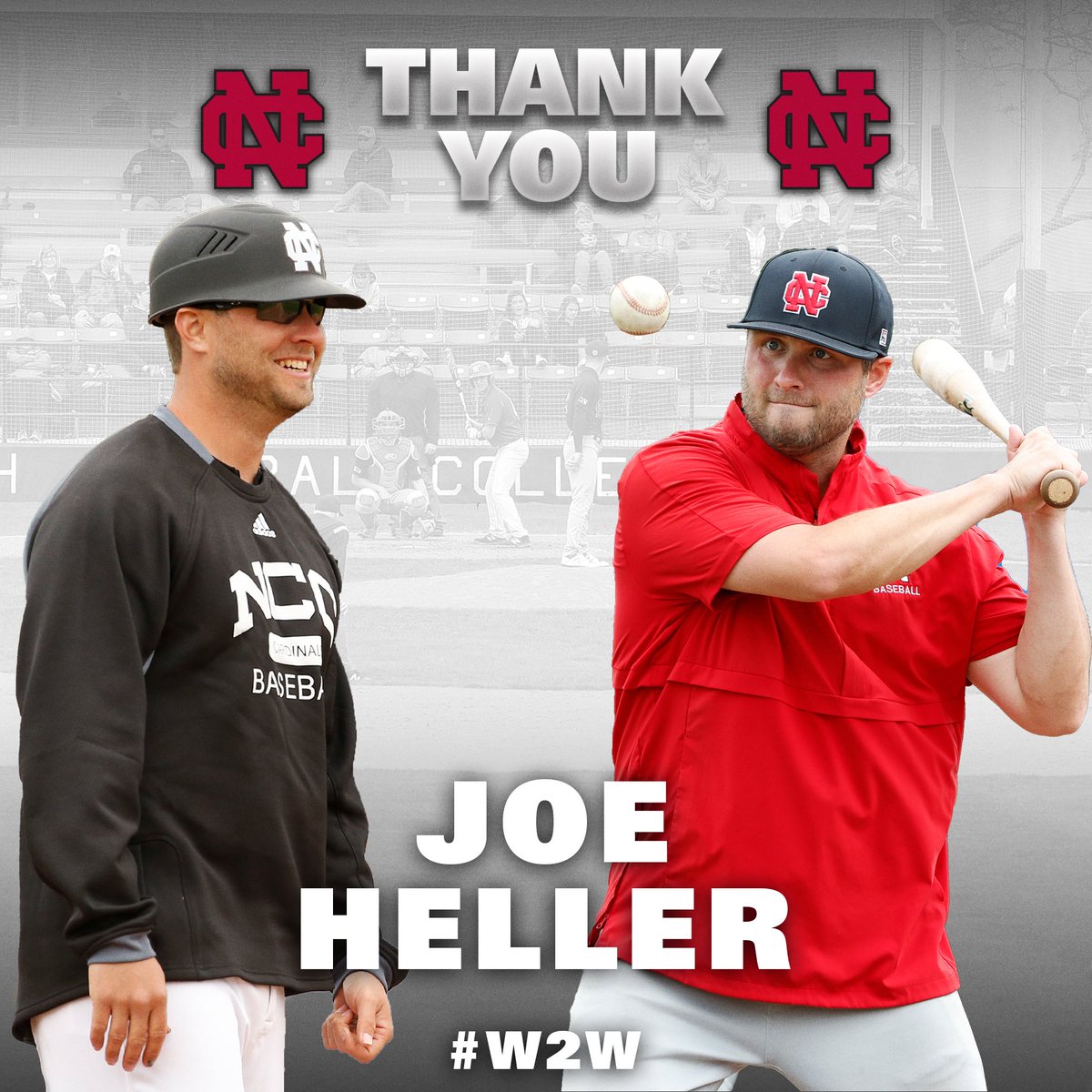 Thank you, Coach 🤝 

After 18 years as a player and coach with NCC, Coach Joe Heller has accepted a head coaching position at Elmhurst University. 

Thank you for everything ♥️