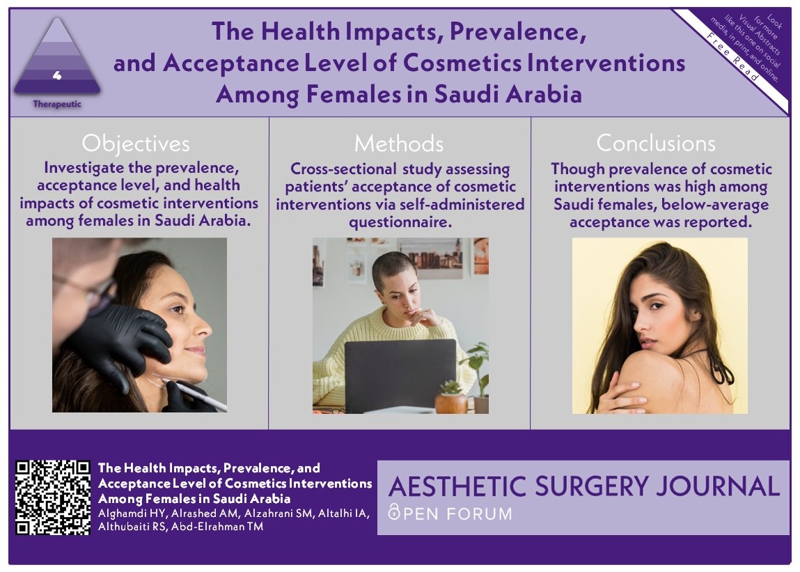 How accepted are #cosmeticprocedures in #SaudiArabia? Read the study here: bit.ly/46VlBjH

@Danjgould
@NahaiDr
@drkenkel
@TheAestheticSoc
@drroykim