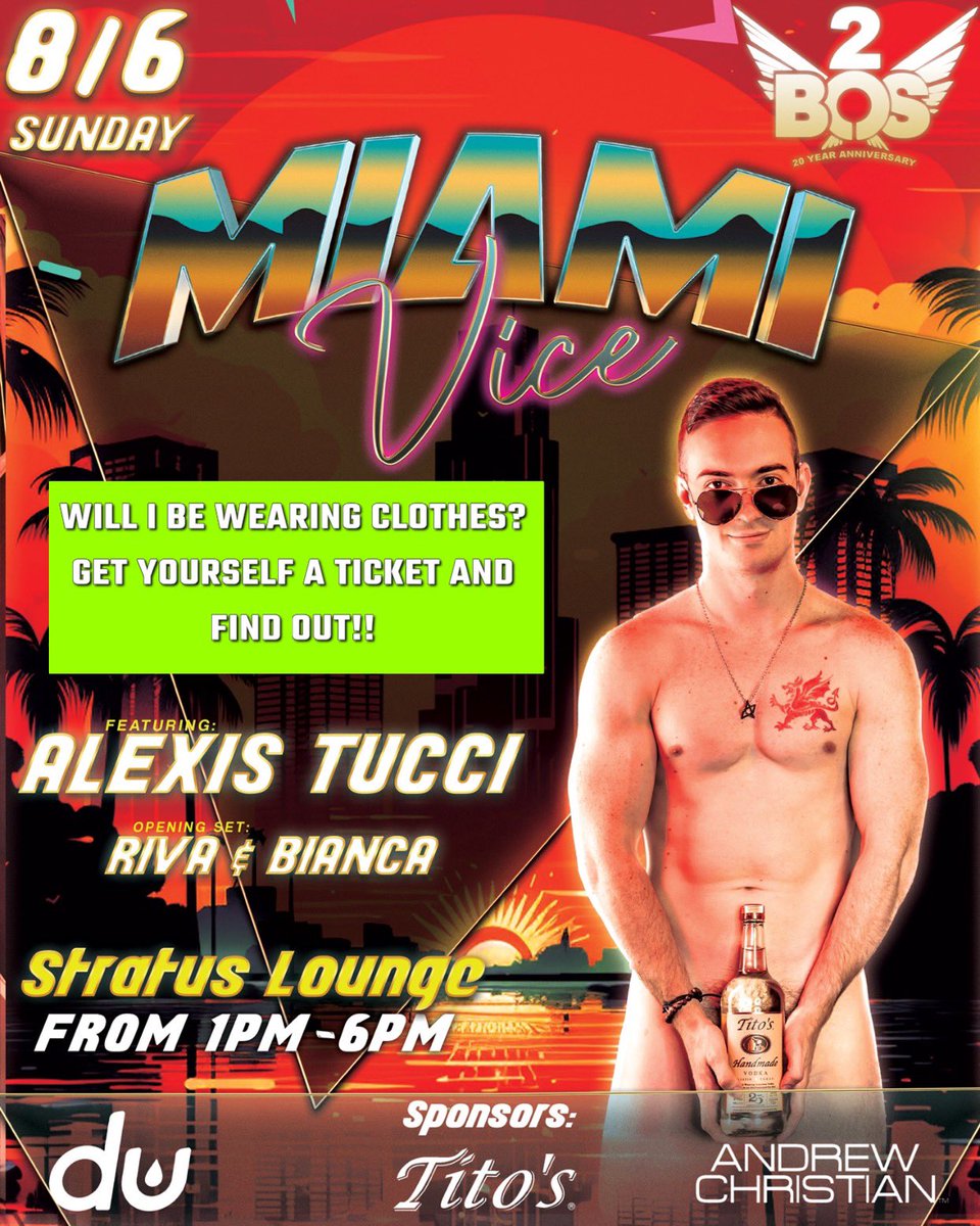 Damien_Pro_XXX's tweet photo. Get your neon & pastels ready for #BOSPhilly's 80's themed MIAMI VICE β The Rooftop Edition Party on Sunday Aug 6! Panoramic views, and pure retro vibes await you at the Stratus Lounge. Featuring DJ Alexis Tucci ! #MiamiViceRooftopParty π«π΄Β https://t.co/qW0CLF7Lu3 https://t.co/adhl1bFzH3