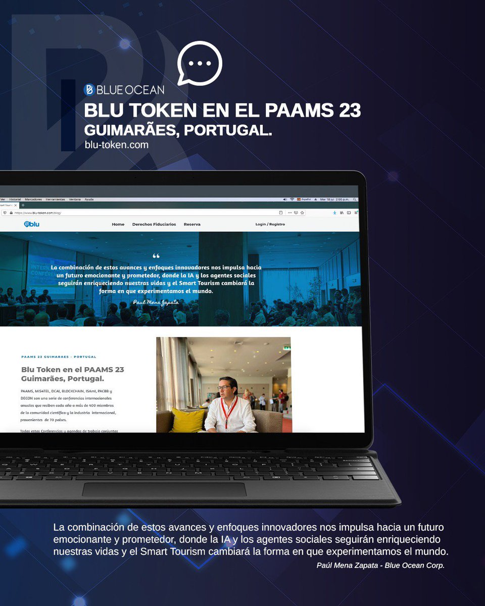 BlueOcean_Corp's tweet photo. Blue Ocean Corp presentó el proyecto: ciudad playa (powered by #blutoken) en #PAAMS23 que busca revolucionar la industria hotelera en las Américas mediante la tokenización de activos bajo respaldo fiduciario/en conjunto con @BISITE_USAL
Articulo completo:
https://t.co/d4O7triU84 https://t.co/zguQMKbSrP