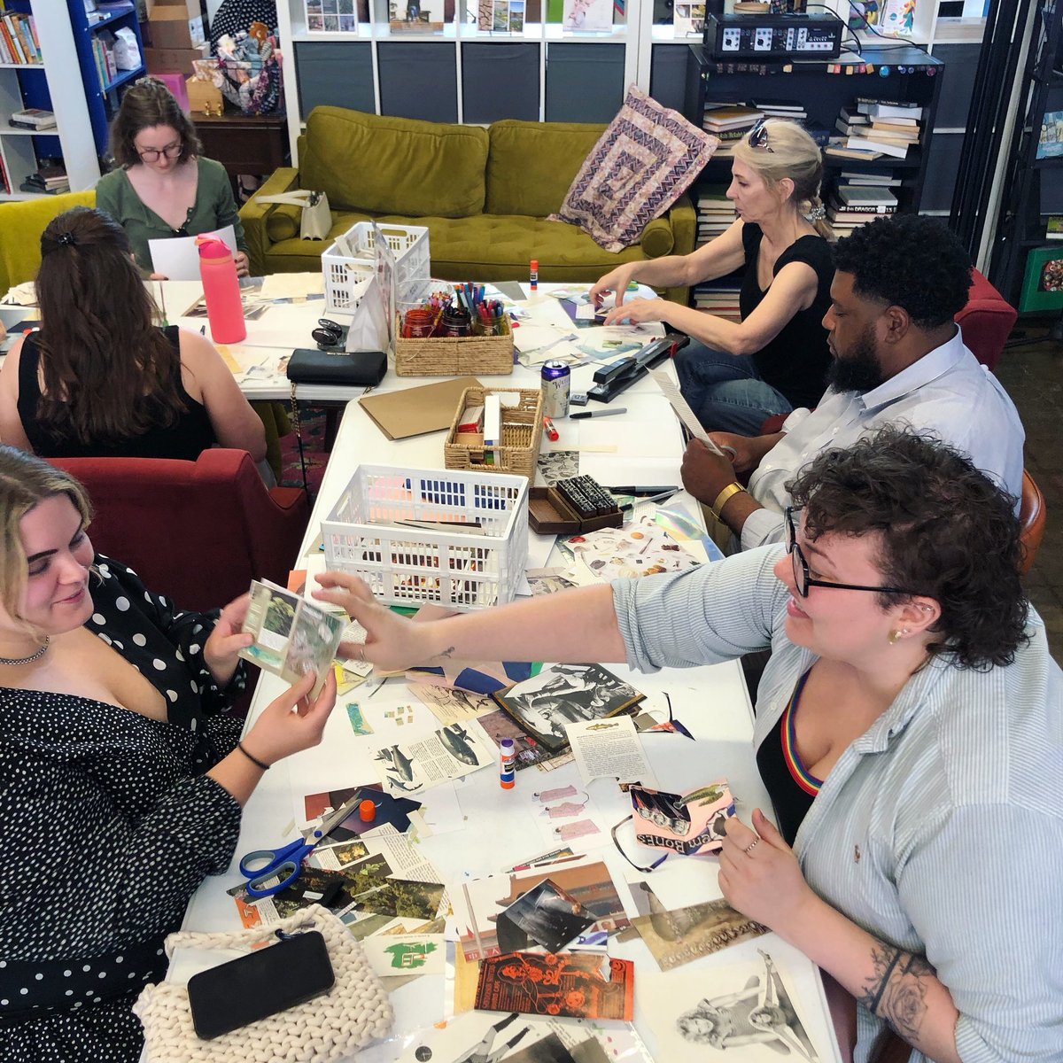 Thank you to everyone that came to our very first zine and collage workshop this Sunday! We had a blast and can’t wait to do it again.