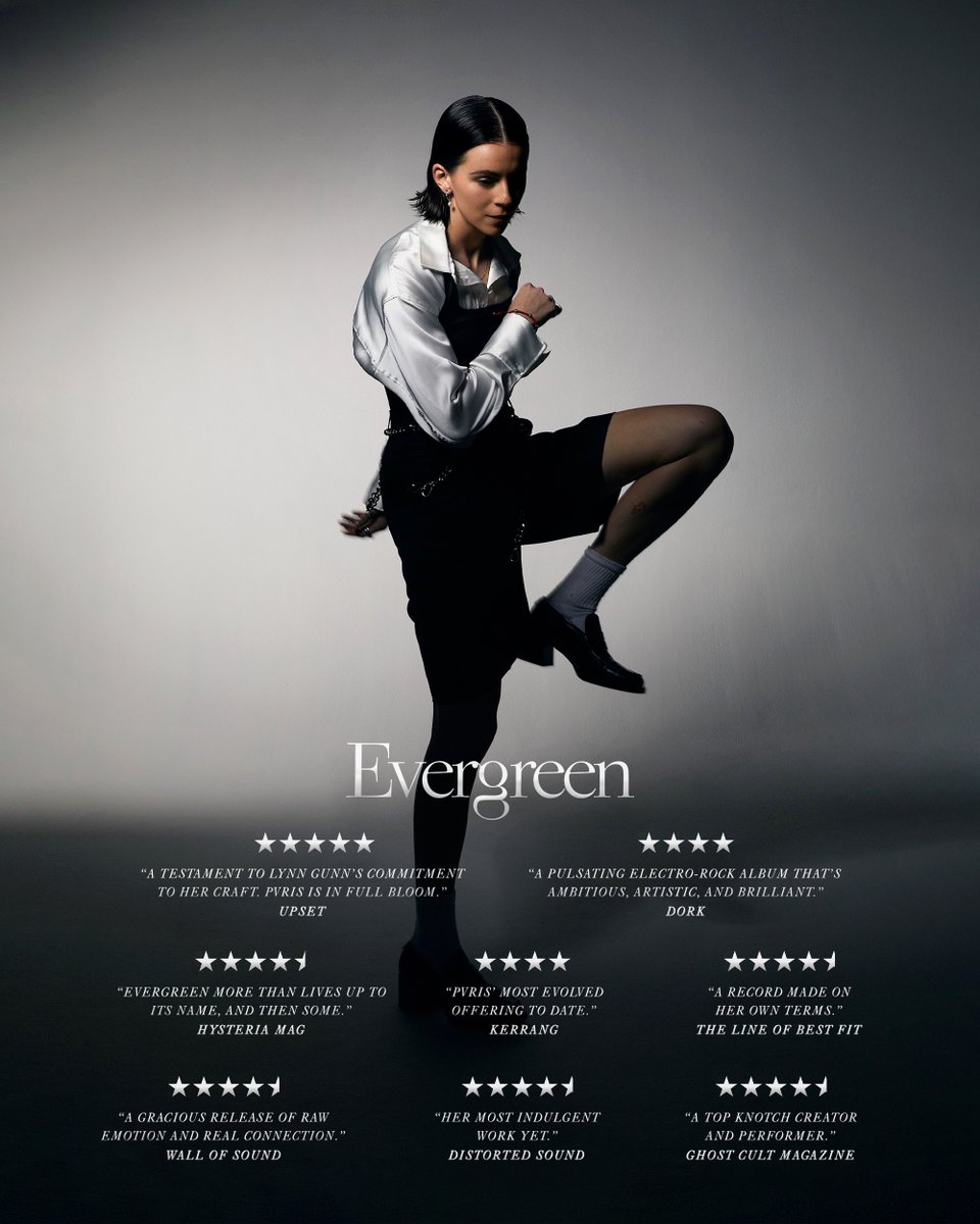 ThisIsPVRIS's tweet photo. Blown away by the response to EVERGREEN. Thank you to everyone for making this happen. https://t.co/o8VTmz9fyI https://t.co/RIqmMEyzhn