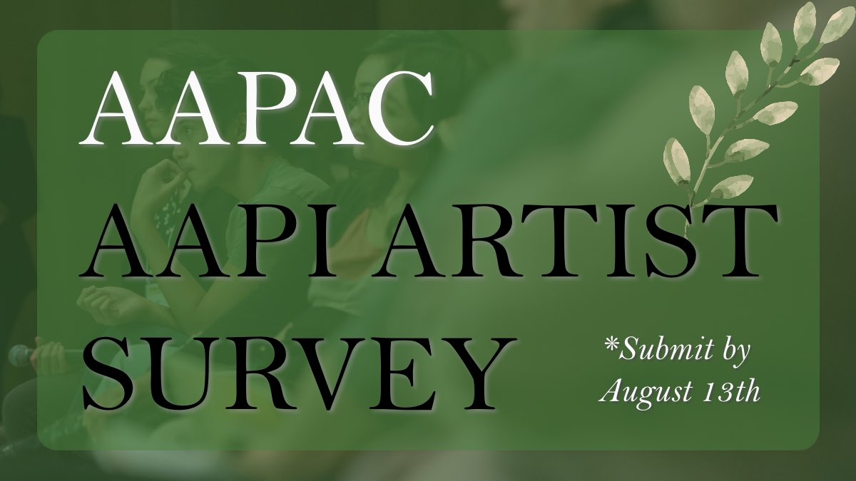 Attn AAPI Theatre Artists: @AapacNyc wants to hear from you!

Responses to our “AAPI Artist Survey” will help us make an AAPI THEATRE TOOLKIT for theatres to develop strategies to create healthier/more inclusive environments for AAPI Artists. Please share: tinyurl.com/3frt9thx