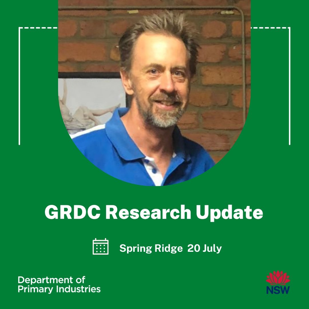 #heretohelp
Some of @nswdpi team talking @ the <a href="/theGRDC/">GRDC</a> Update at Spring Ridge TOMORROW 20th

🚜Graeme Schwenke-Managing N losses from the farming system.

🌾Branko Duric- N strategies: what are we finding from our farming systems research into N?

<a href="/GRDCNorth/">GRDC North</a> <a href="/BrankoDpi/">branko.duric.dpi</a>