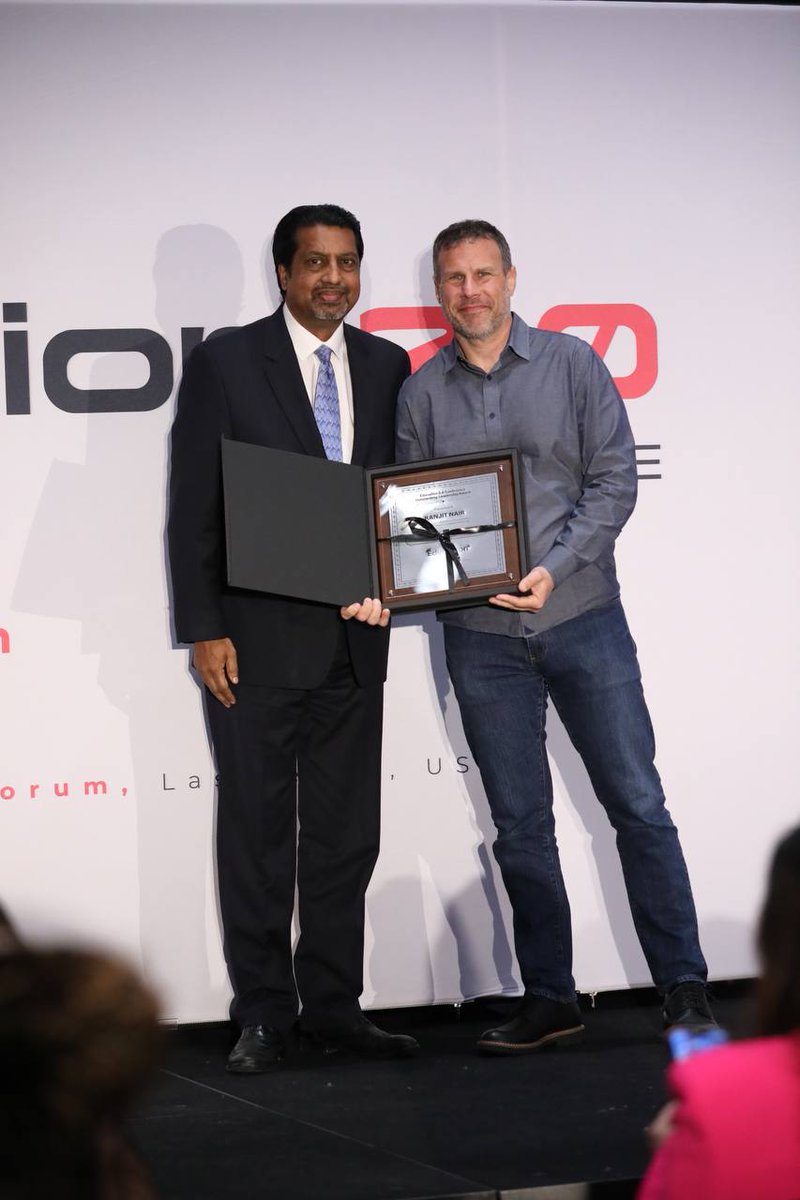 Congratulations to Dr. Ranjit Nair, Associate Professor in the School of Business and Computer Science, who was honored with the Outstanding Leadership Award for Innovation in Education at the Education 2.0 conference in Las Vegas. 👏👏👏 #highered