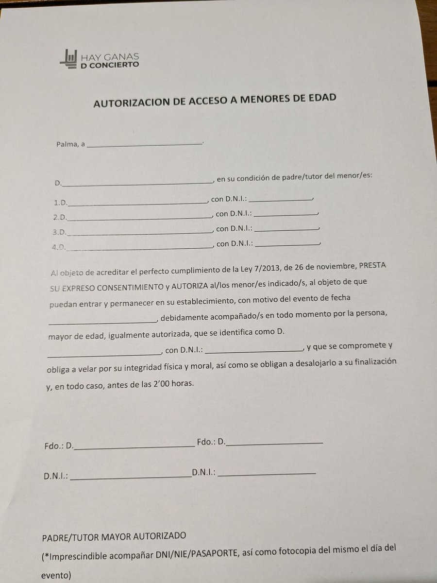 És més complicat per un menor anar a un concert sense els seus pares que pujar a un avió.