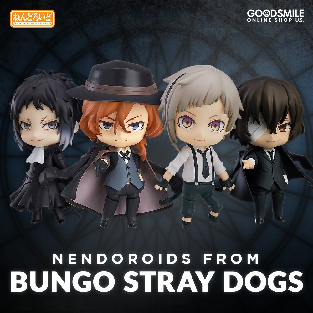 GoodSmile_US's tweet photo. Bungo Stray Dogs season 5 is airing now, so it's a great time to add figures from the series to your collection by visiting GOODSMILE ONLINE SHOP US today!

Shop: https://t.co/sfeMEnnk0r

#BungoStrayDogs #Goodsmile https://t.co/aZM4OSz6yp