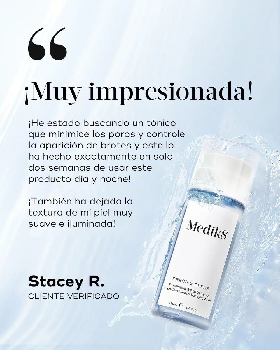 Medik8Mexico's tweet photo. Nos emocionamos con sus comentarios😊

No confíes en nuestra palabra... te compartimos lo que dicen nuestros clientes acerca de nuestros productos destacados para combatir los brotes.
.
.
.
#Medik8Skincare #BlemishTreatment #SkinPositivity #BeautifulSkinForLife #CSAPhilosophy https://t.co/6vhsS6Q0lW