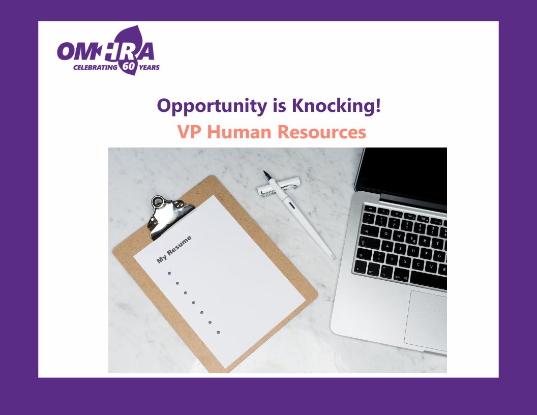 OMHRAtweets's tweet photo. .@NBRHC is currently recruiting for the position of Vice President, Human Resources.  To find more about this position, and other amazing job opportunities, be sure to check out OMHRA's job board: https://t.co/rN8Pn5BUpO  #OnMuni #OMHRA60 #HumanResourcesJobs #HRJobs #HRLeadership https://t.co/PG0hiMqtxw