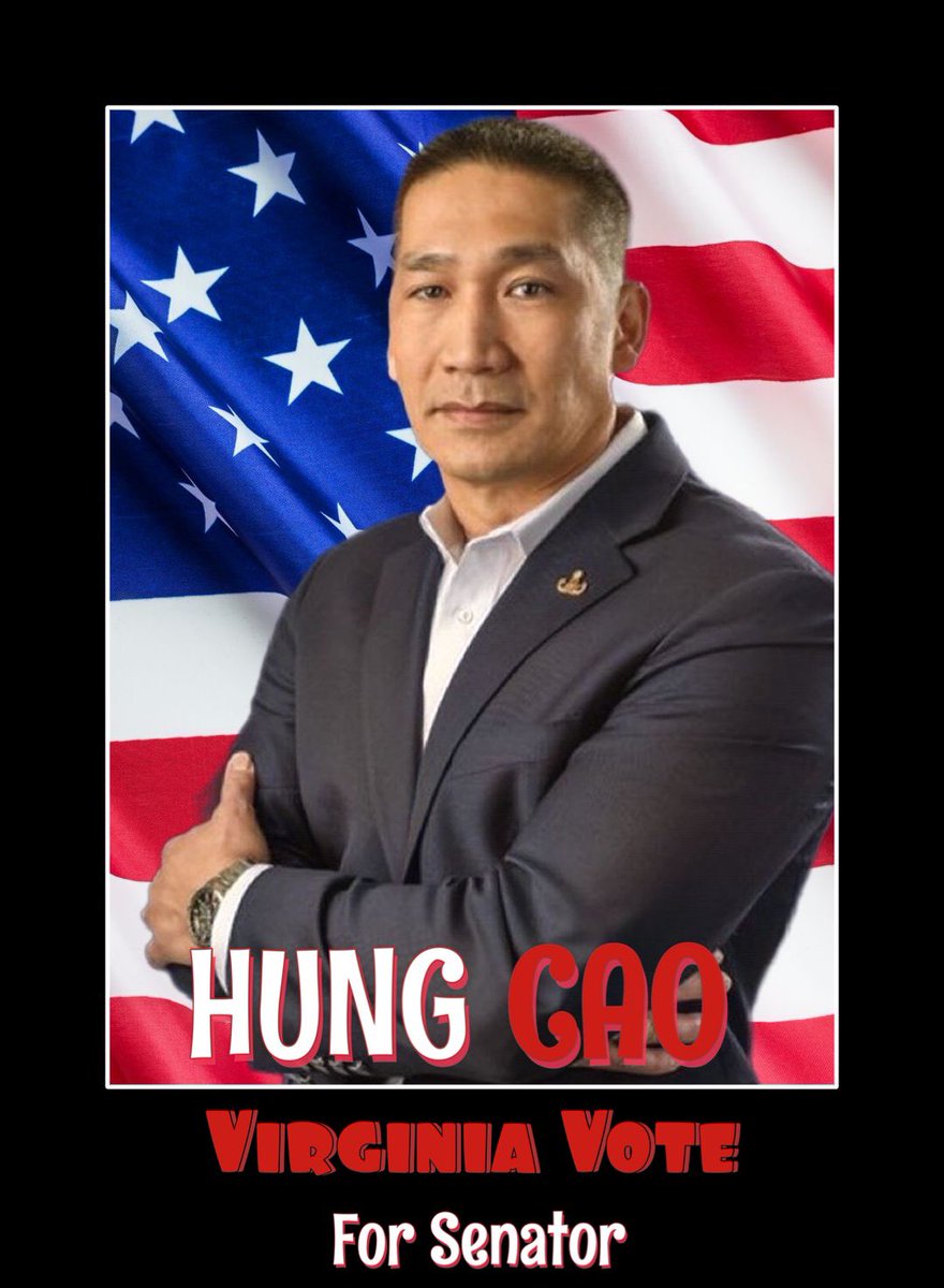 PatriotGaGa1's tweet image. 🇺🇸⭐️🇺🇸⭐️🇺🇸⭐️🇺🇸⭐️🇺🇸⭐️🇺🇸

VIRGINIA 

Vote

Hung Cao 
@HungCao_VA 

For Senate 

#VirginiaSenate 
#VoteRed ❤️
#Veteran🇺🇸
#AmericaFirst🇺🇸