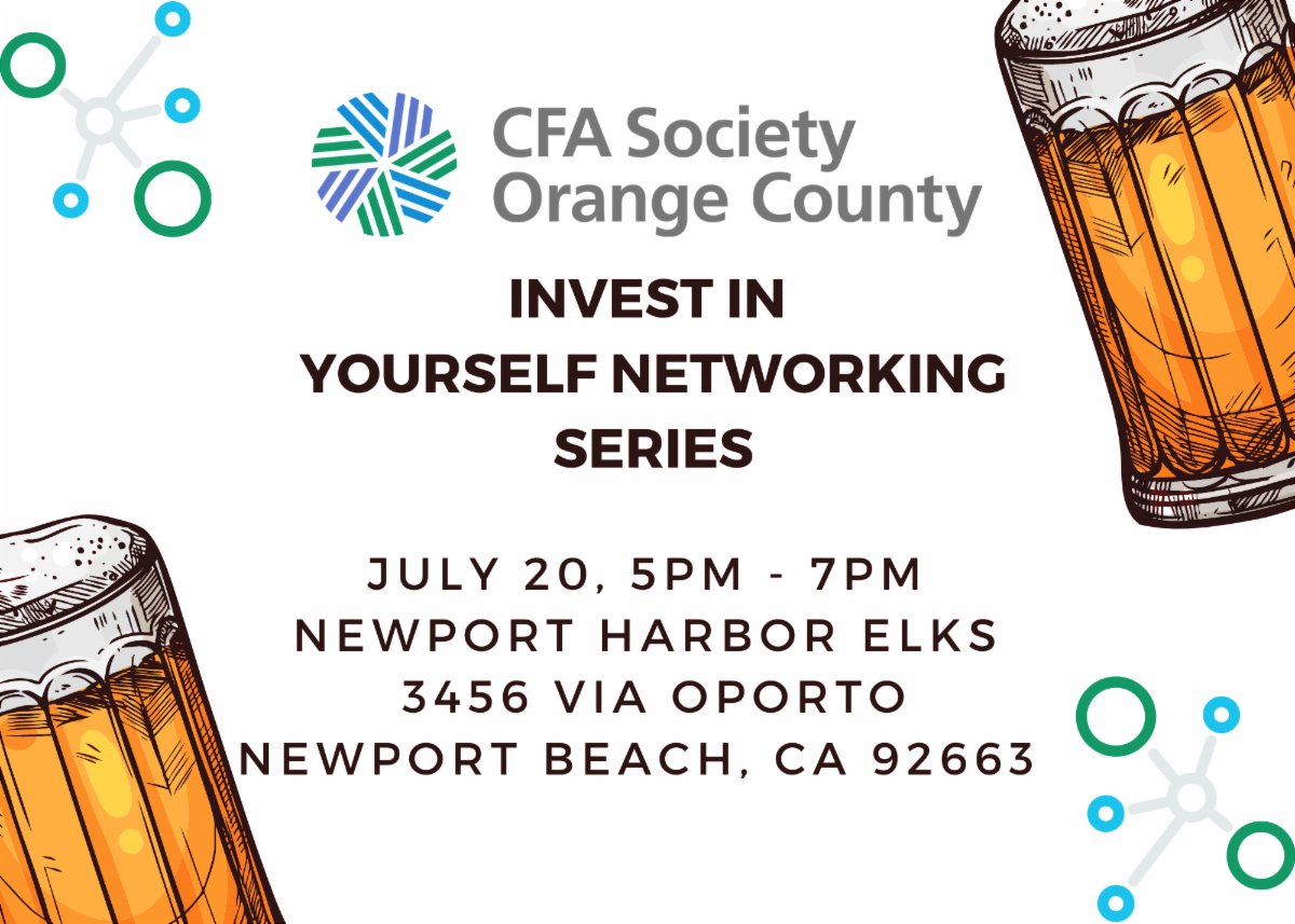 CFAOC's tweet photo. Join us for happy hour at Newport Harbor Elks on 7/20! Come for another opportunity to network with other financial services professionals – both members and non-members – over drinks and appetizers. 

Registration is now open! https://t.co/AcIYaKaLfY https://t.co/qWFVV31zeG