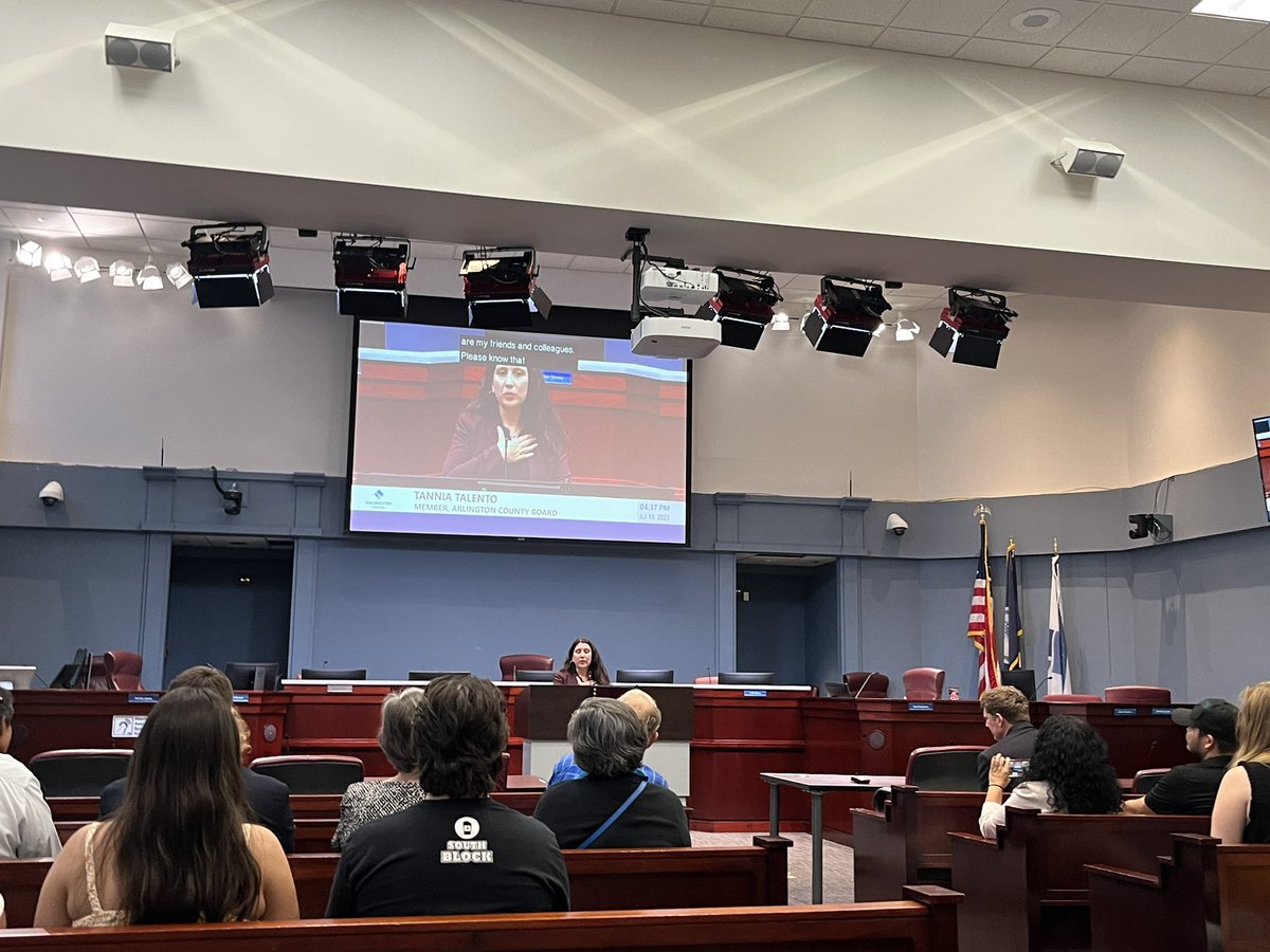 ArlVAChamber's tweet photo. Congratulations to @TanniaTalento on her appointment to the @ArlingtonVA County Board for the remainder of 2023. A former @APSVaSchoolBd member, Tannia is the first Latina and the second person of Latin descent to serve on the County Board. https://t.co/0QfMdQiO9Y