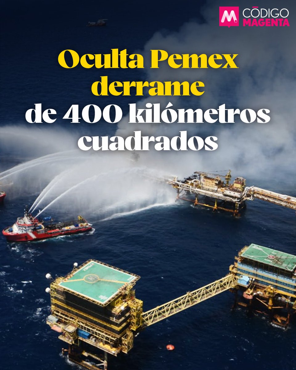 #Pemex ocultó un #megaderrame cuya superficie equivale a dos veces la ciudad de #Guadalajara 😰. Aquí te contamos 👇