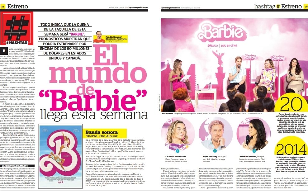 FrikiversoMag's tweet photo. ¡Nuevo artículo para @prensagrafica! En esta ocasión hablamos sobre el estreno de #Barbie 

https://t.co/vS7zq9lXrQ

@Gio_romero https://t.co/xyhEfr8UAJ
