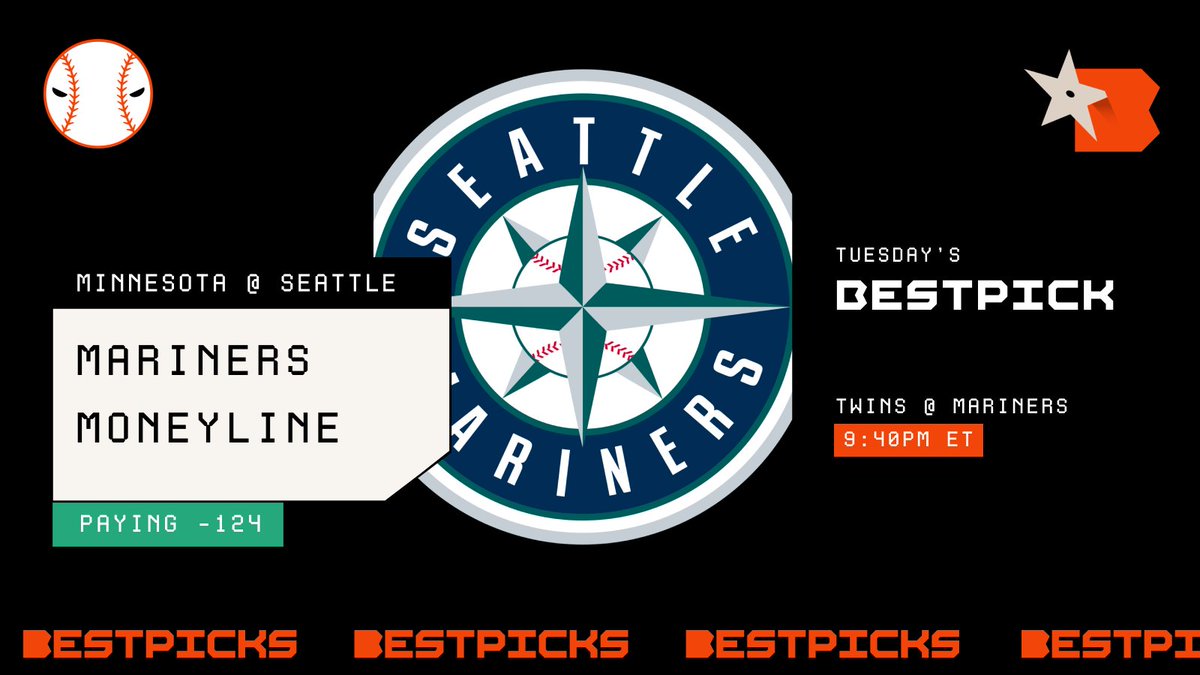 bestpicksdotcom's tweet image. The Assassins BestPick just started🥷

💰We have bet on the Seattle Mariners ML at -124 with @FanDuel💰

🔥They have won 9 of their last 13 matches
🥶Twins have only won 3 in their last 8 attempts at T-Mobile Park

Plenty more picks for tonight👇
bit.ly/bp-free
#MLBPicks