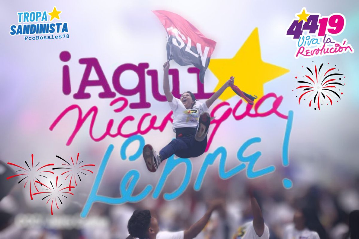 Qué felicidad nos trae estas fechas, y cómo no sentirlo, si gracias al sacrificio de nuestros héroes y mártires hoy podemos vivir en paz y libertad. #4419VivalaRevolucion #TropaSandinista ❤️🖤🇳🇮