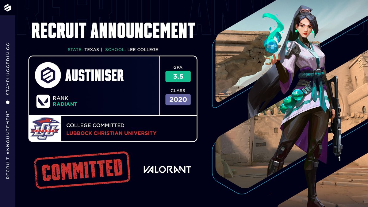 Stay_Plugged_In's tweet image. New #SPINCommit 📝

Congratulations to @austiniserVAL on their commitment to @LCUesports!

Austin will join the Chaparrals VALORANT roster, and we're excited to watch him succeed! 💪