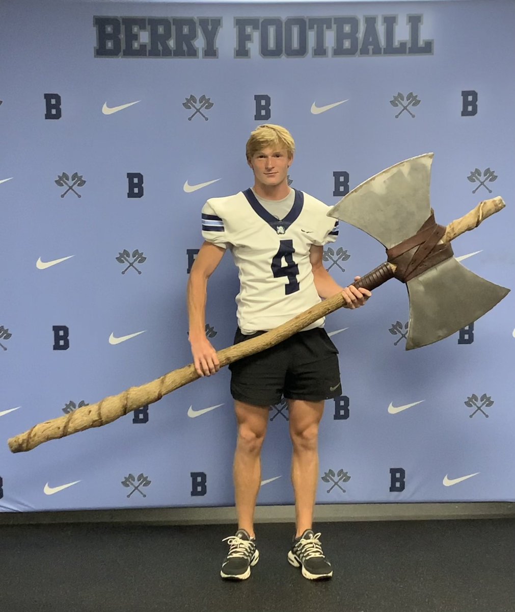 Kaden “Pops” Jameson (@popsjameson) on Twitter photo Great visit today to <a href="/berryfootball/">Berry Football</a>. Amazing campus and football facilities and great conversations with players and coaches. Thank you <a href="/BCCoachK/">Tony Kunczewski</a> <a href="/ColinDuling/">Colin Duling</a> @CO_JWilliams11 #Vikings #Valhalla Great visit today to <a href="/berryfootball/">Berry Football</a>. Amazing campus and football facilities and great conversations with players and coaches. Thank you <a href="/BCCoachK/">Tony Kunczewski</a> <a href="/ColinDuling/">Colin Duling</a> @CO_JWilliams11 #Vikings #Valhalla