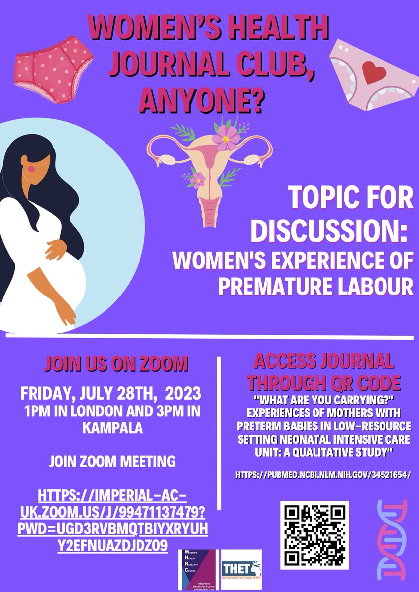WHRC Imperial College, London (@whrcimp) on Twitter photo This month's Journal Club is about women's experiences of preterm birth in a Ugandan setting
All welcome! #WomensHealthResearch #JournalClub
#PretermBirth #GlobalTwinning π
<a href="/AlisonNWLChamp/">Alison Gabrielle Perry</a> <a href="/najjuuko_betty/">Betty Najjuuko</a> <a href="/Liannemchapman1/">Lianne-research-midwife</a> <a href="/THETlinks/">Global Health Partnerships (formerly THET)</a> πππ This month's Journal Club is about women's experiences of preterm birth in a Ugandan setting
All welcome! #WomensHealthResearch #JournalClub
#PretermBirth #GlobalTwinning π
<a href="/AlisonNWLChamp/">Alison Gabrielle Perry</a> <a href="/najjuuko_betty/">Betty Najjuuko</a> <a href="/Liannemchapman1/">Lianne-research-midwife</a> <a href="/THETlinks/">Global Health Partnerships (formerly THET)</a> πππ