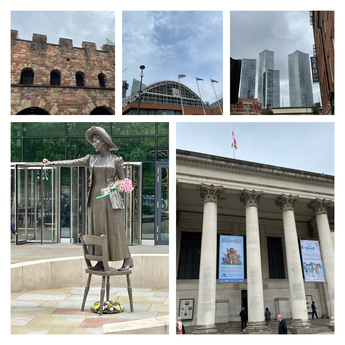 Great to be able to walk around Manchester today & visit the art gallery. It might have rained, but Manchester is a fab city! #thisistheplace