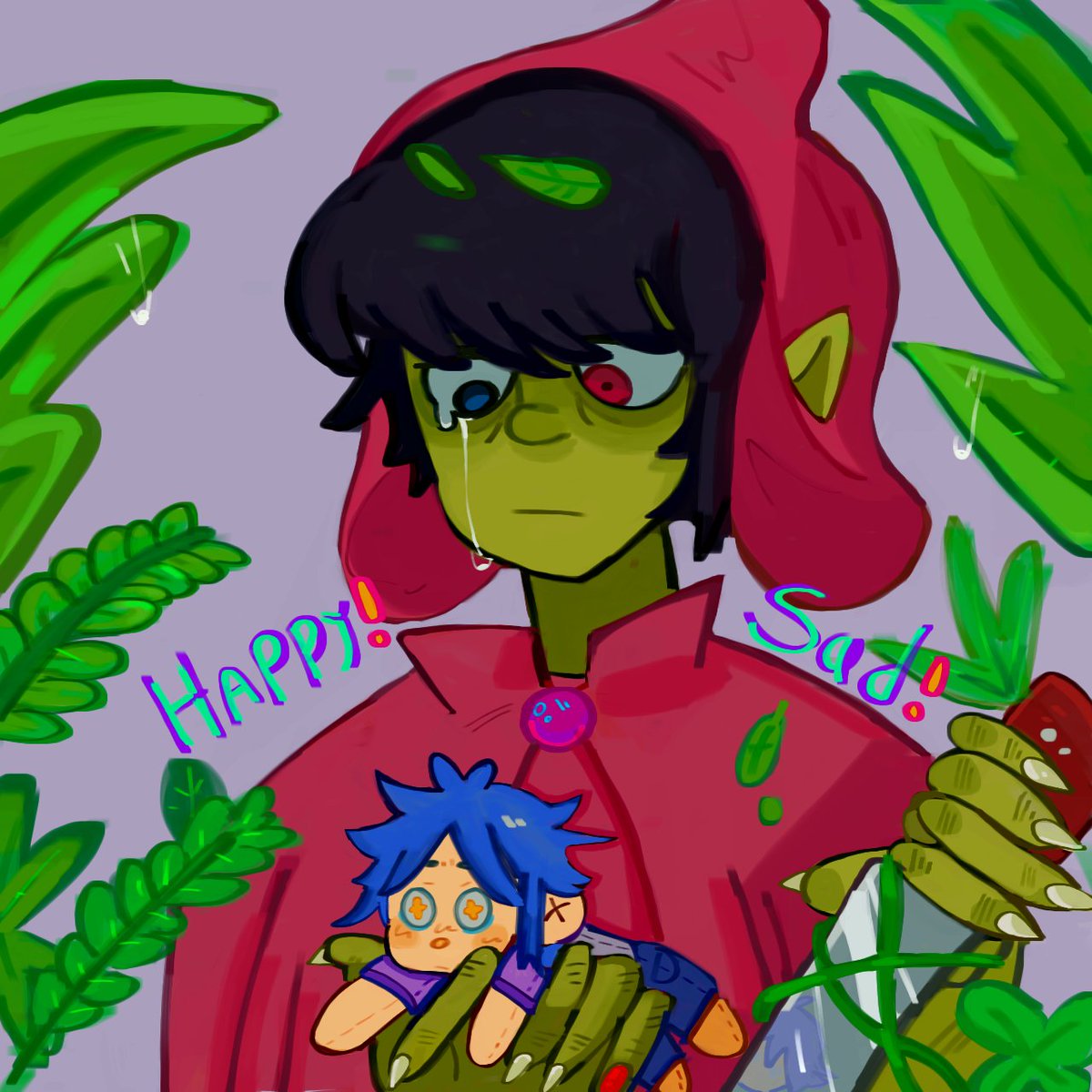 Chomilkamy's tweet photo. I don't know what to put but 2d stuffed animal 
#stuarpot #2d #2doc #murdoc #murdocniccolas #gorillaz #gorillazfanart https://t.co/nZnhCF7L7F