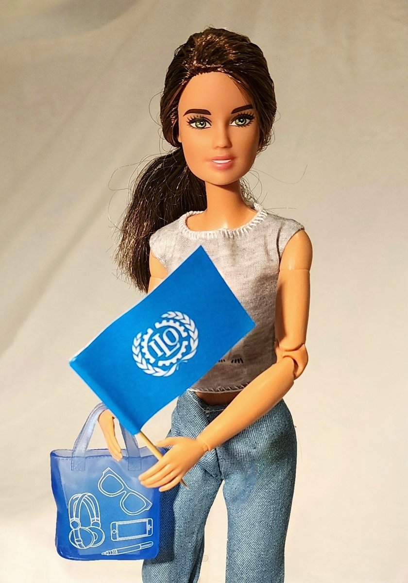 intlawbarbie's tweet photo. ILO Barbie is off to protest against every employer who fails to meet minimum worker protections and won't return til everyone has a safe and fair work environment.
Oh god. We're never going to see her again, are we? https://t.co/ghQIinMg9L