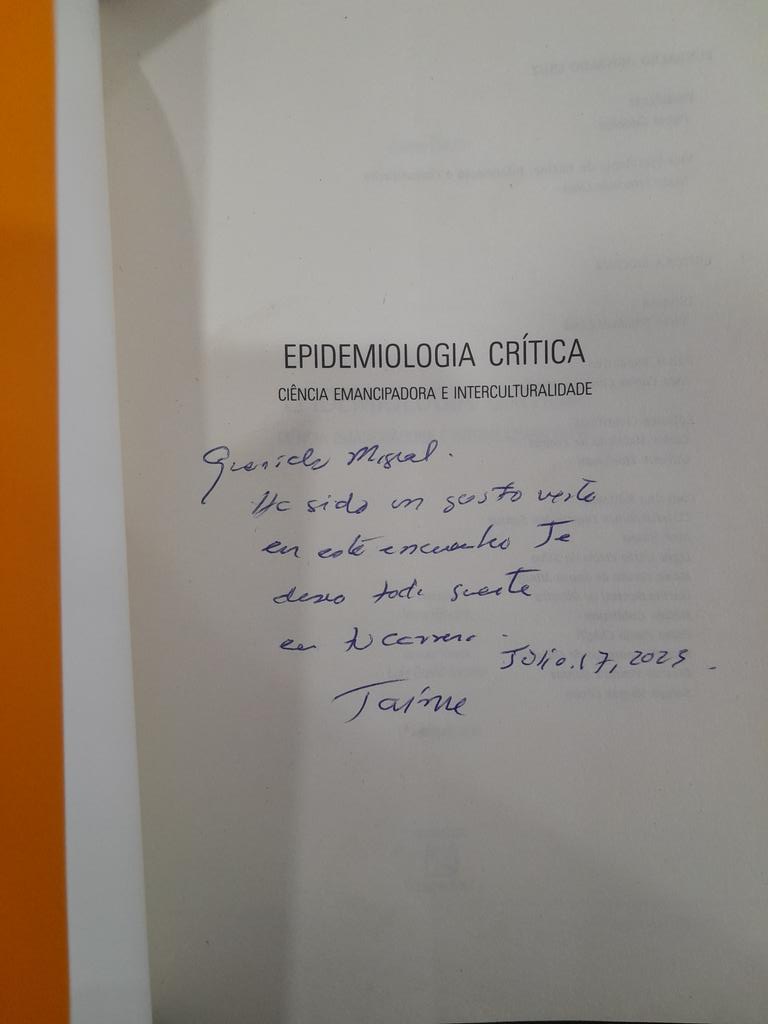 mzunigao's tweet photo. Precongreso con Jaime Breilh @jaimebreilh en el Congreso de #ALAMES Argentina 2023. Potente teoría, práctica y pedagogía por una ciencia metacrítica, determinación social de la salud y sociobioética. https://t.co/dK3JGt6u5K
