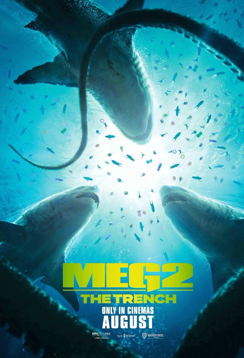Warner Bros drop an awesome new poster for #Meg2
#JasonStatham #SiennaGuillory #CliffCurtis 
#Meg2Movie #CreatureFeature #FilmsWithBite 🦈

UK Cinemas: Aug 2023