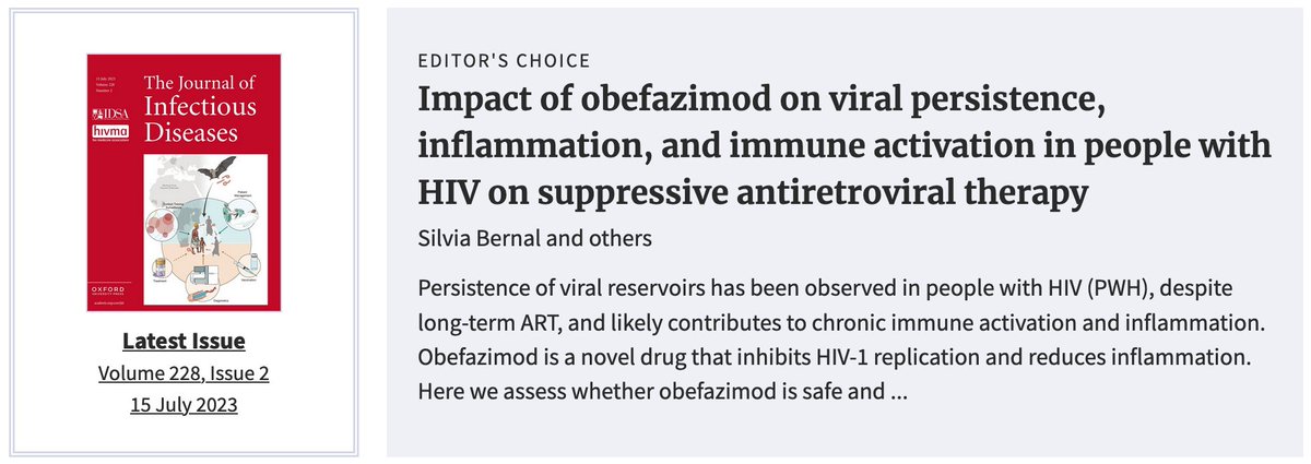 JavierMPicado's tweet image. It is a pleasure to present our new paper published in The Journal of Infectious Diseases. We are honored that this open-access article has been selected as an Editor's Choice. Thanks to all the volunteer participants and involved researchers.
academic.oup.com/jid/advance-ar…