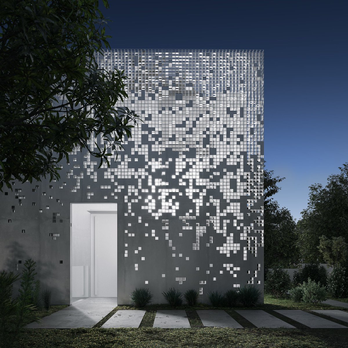 allofrenders's tweet photo. Pixel House 🤍
Renders by @vasiliykanevskiy 
Designed by @anderman.architects |  photo reference @amitgeronphotographer https://t.co/By8rIZQqnc