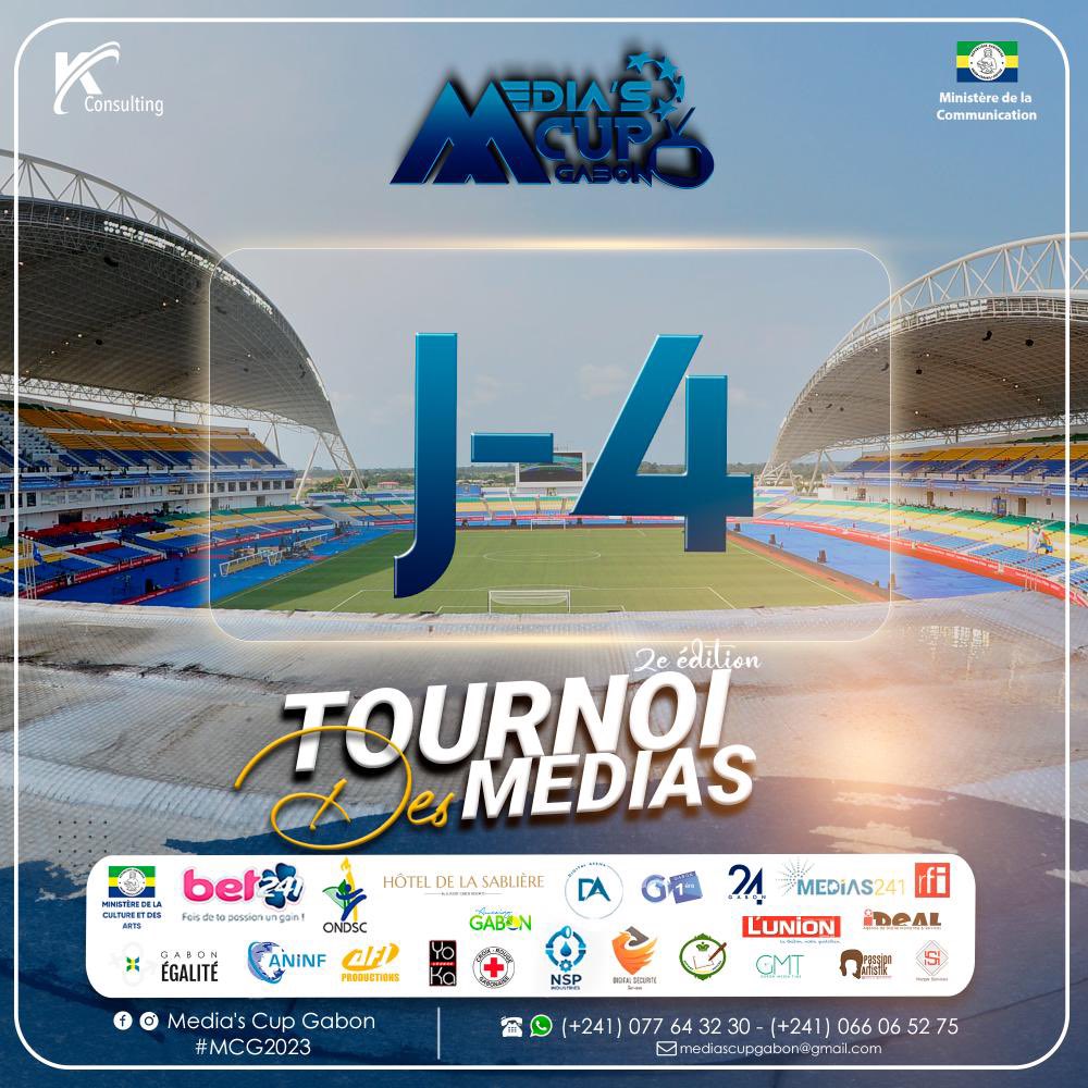 <a href="/MediasCupGabon/">Media's Cup Gabon</a> 2023. 

Le vainqueur du tournoi des Médias empochera  1. 000. 000 de FCFA. 

Et, à la demande de notre partenaire <a href="/GabonEgalite/">Gabon Égalité</a>, chaque équipe corporate peut se renforcer exclusivement avec des footballeuses professionnelles externes. Mixité. #MCG2023 #Gabon