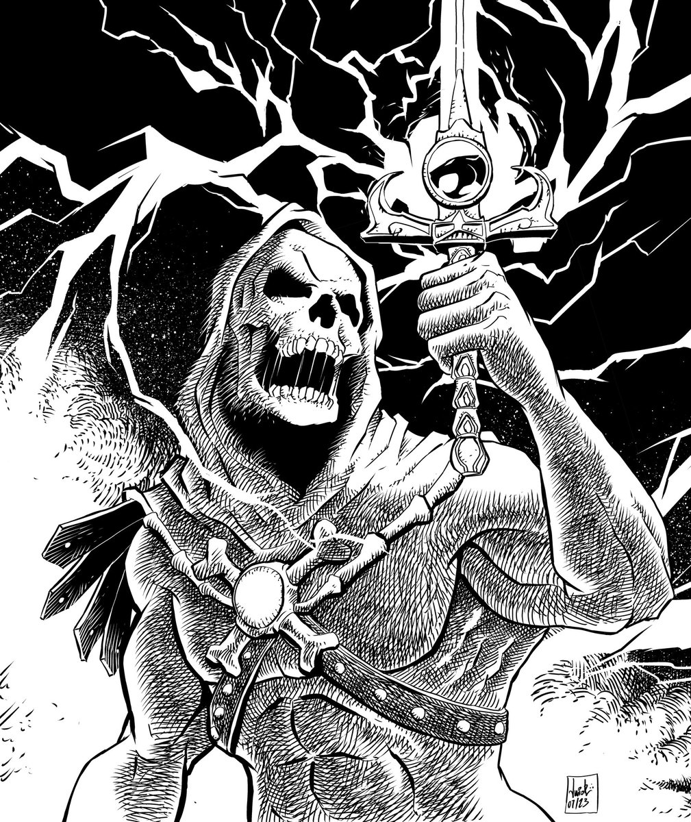 "THUNDER WHAT?" 
#skeletor #mastersofuniverse #thundercats #art #80s #filmation #HeavyMetal