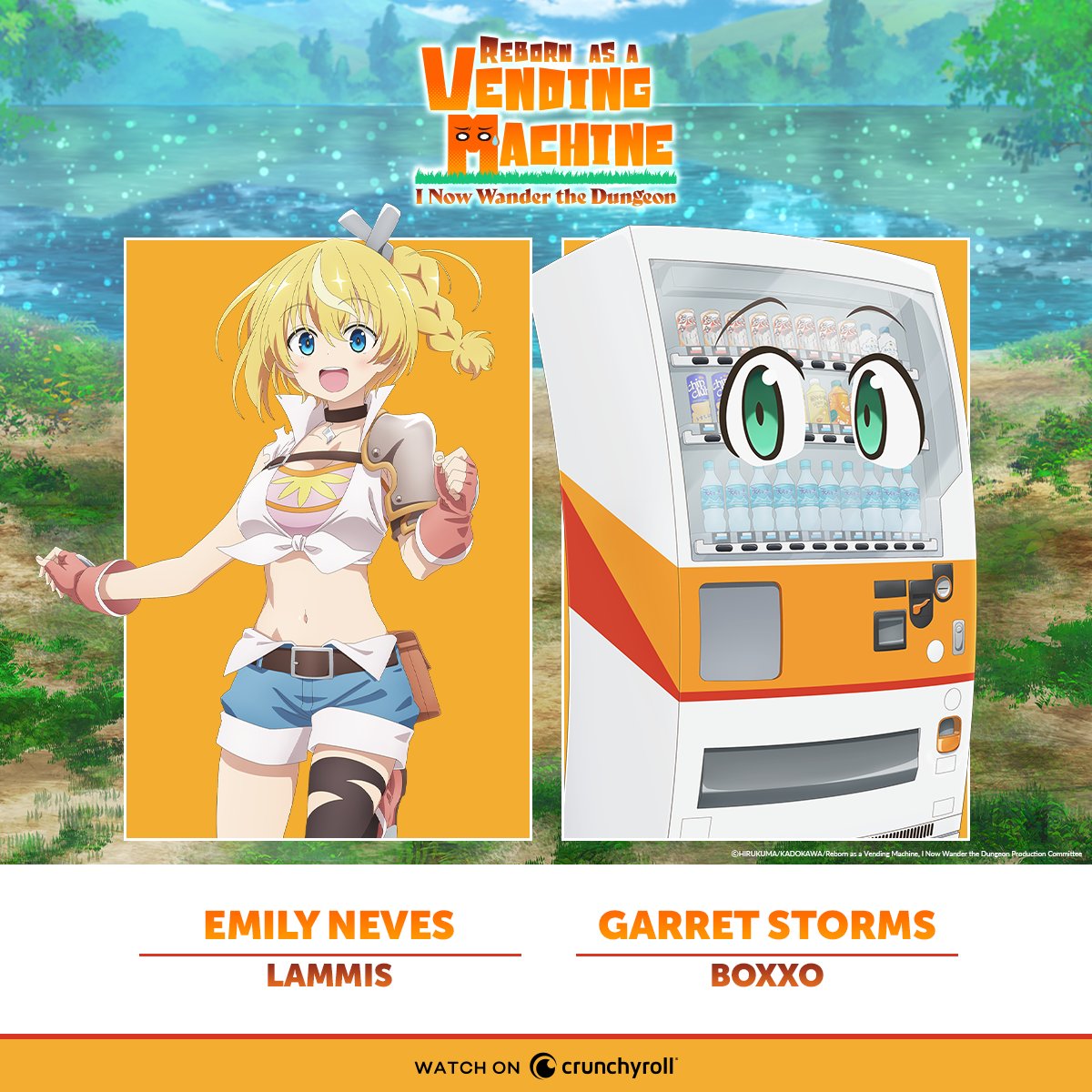 Reborn as a Vending Machine anime reveals English dub cast and July premiere