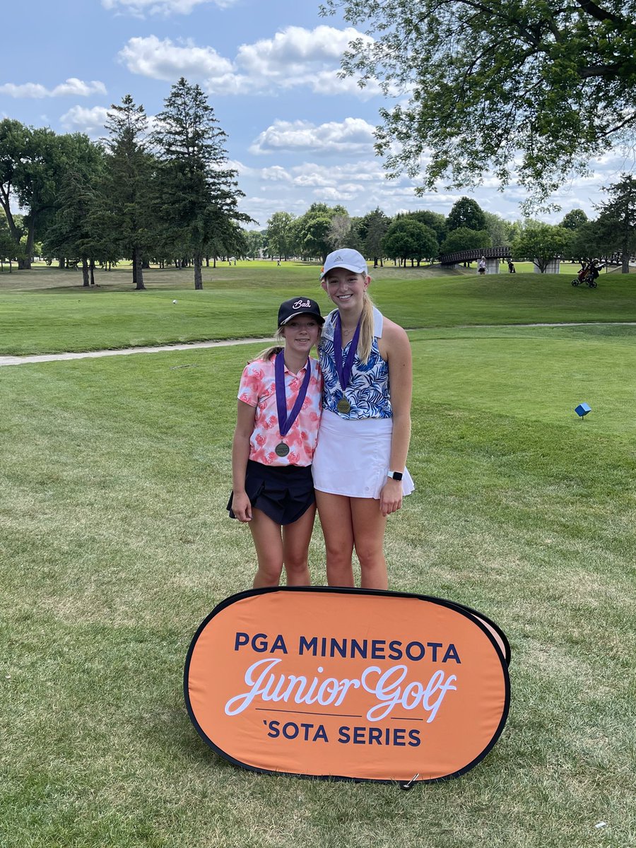 byrongirlsgolf's tweet photo. Congratulations to Rylee,79 and Natalie, 80 for finishing 1st and 2nd at Soldiers Field JPGA event. Great job ladies! https://t.co/Ns1lflMmR7
