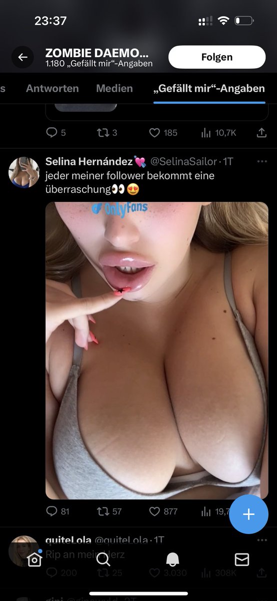 shockwavefn__'s tweet photo. @daemon_zombie @MontanaBlack @AmazonHelp Digga du likest bilder von huren auf twitter. Wer ist peinlicher? https://t.co/f58DPOAhPk