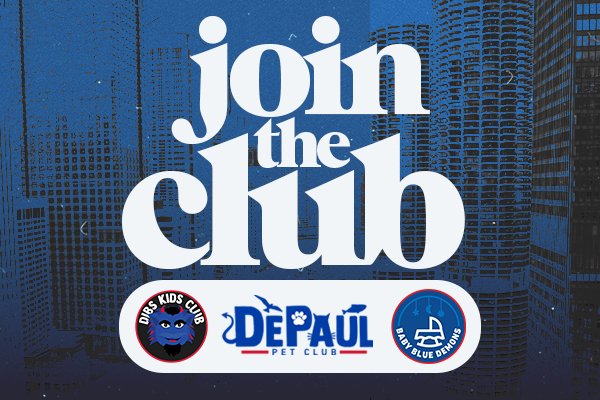 DePaulAthletics's tweet photo. Join DeClub! 🪩

Check out our newest DIBS Kid's Club, Pet Club, and Baby Blue Demons 👿⬇️

https://t.co/vYlBmpKzxl https://t.co/d05P3PAN72
