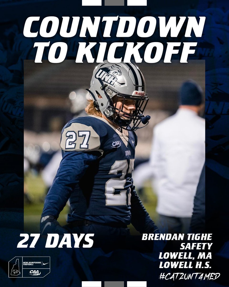 UNH_Football's tweet photo. 🚨 COUNTDOWN TO KICKOFF🚨

#️⃣2️⃣7️⃣🗓️

🎟️https://t.co/eMcJwRG5se https://t.co/yJiWCXB2if