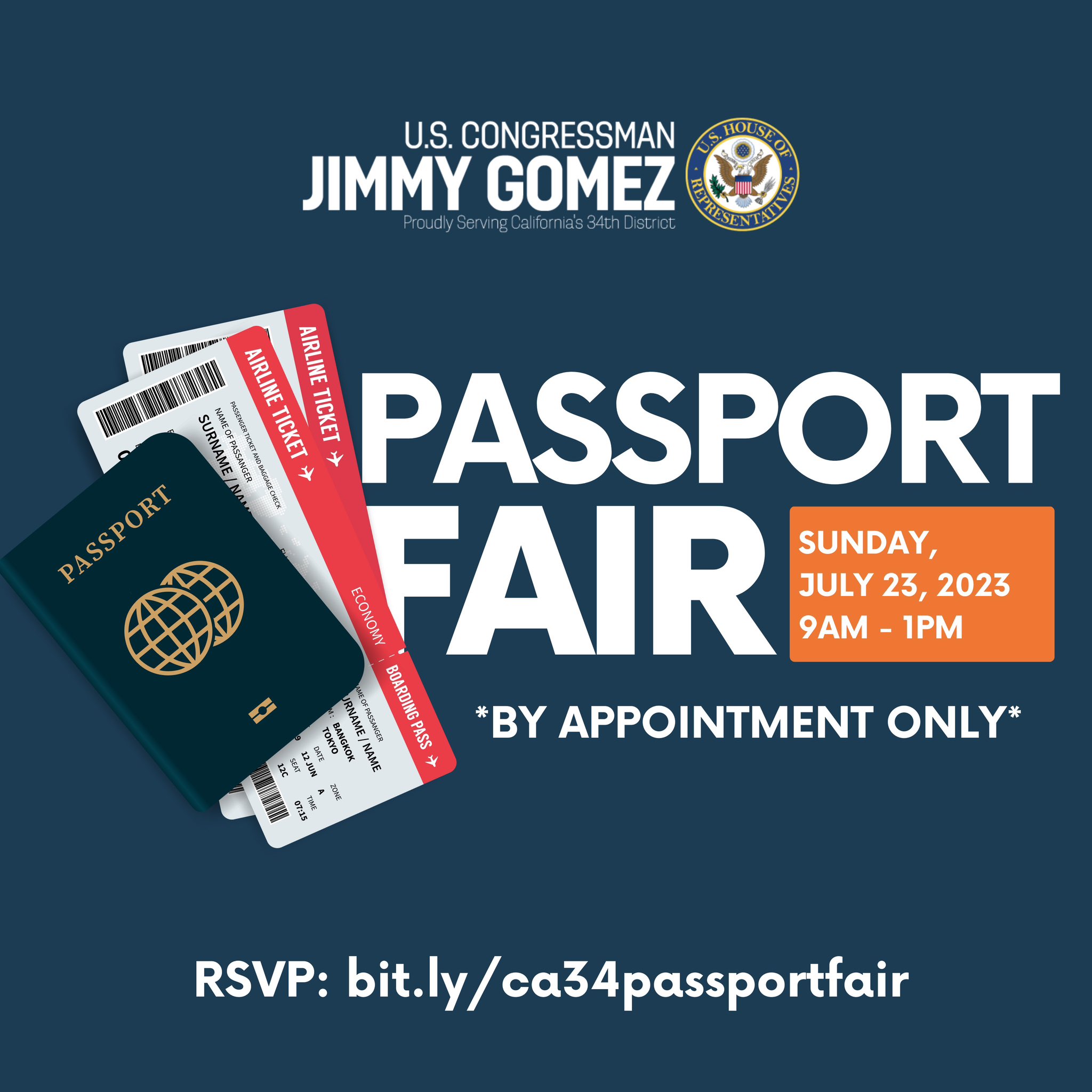 Rep. Jimmy Gomez on Twitter "My Passport Fair w/USPS is this Sunday