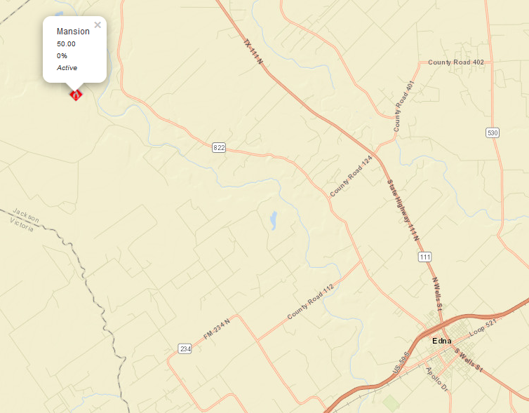 AllHazardsTFS's tweet photo. Alert: Texas A&amp;M Forest Service is responding to a request for assistance in Jackson County on the #MansionFire. The fire is an estimated 50 acres and 0% contained. #txfire https://t.co/dvryNLpDwk