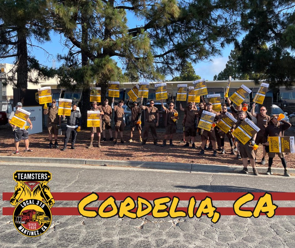 local_315's tweet image. #Teamsters #Local315 Cordelia, CA