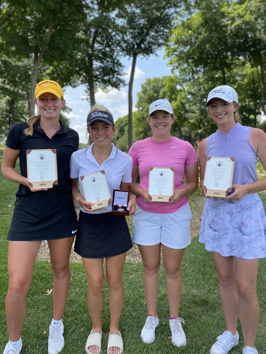 Congrats to (L to R) Megan Furtney, Bella McCauley (medalist), Natalie Young and Emma Groom for qualifying for the <a href="/USGA/">USGA</a> Women’s Amateur Championship!