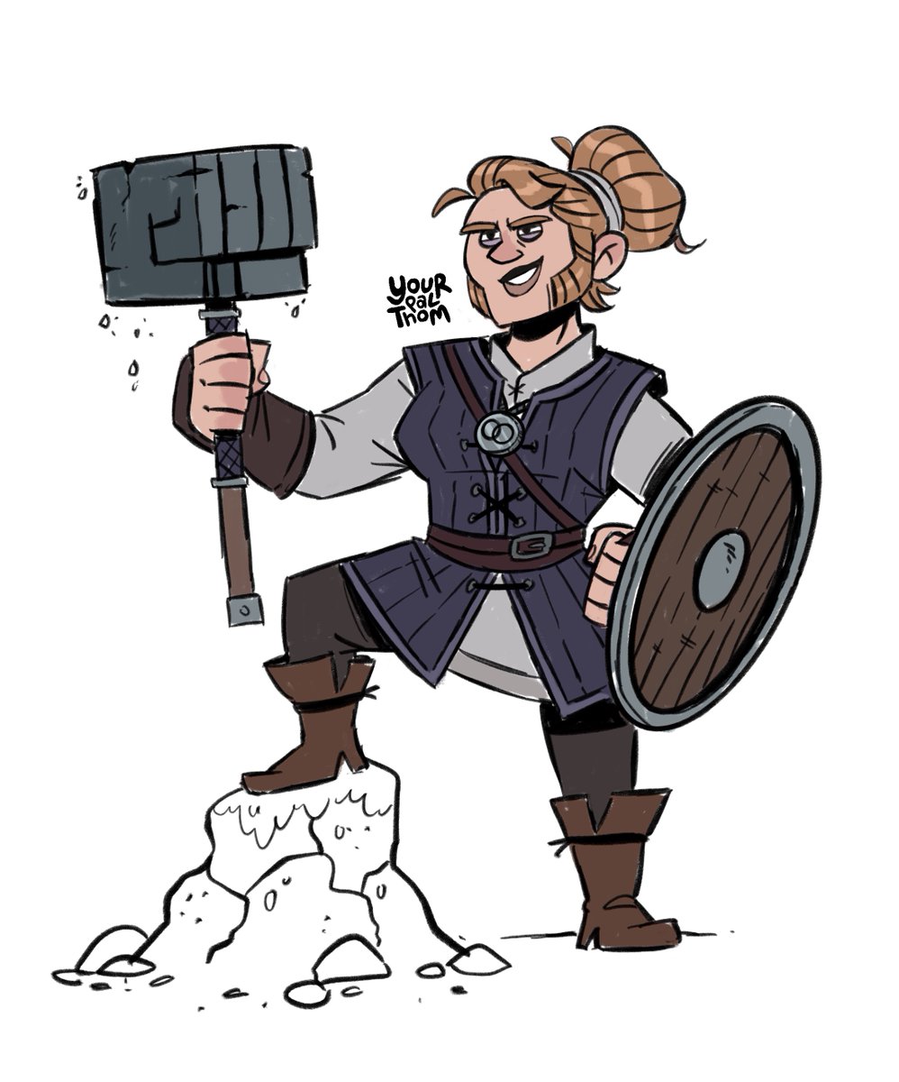 yourpalthom's tweet photo. Another art fight drawing in the bag, this time a revenge for @Gabri_L! Right, off to bed now.... 😴 https://t.co/MiHNek9JoG