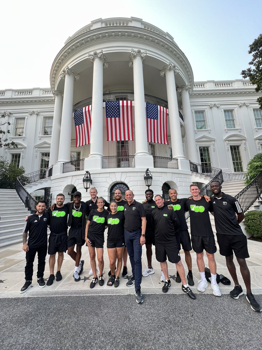 Privileged to have the opportunity to mentor the local DC youth at The White House. Views FC is committed to making soccer more accessible to all + more fun and less pressure. This partnership with <a href="/MLS/">Major League Soccer</a> GO will allow us to change more lives! So thankful.
